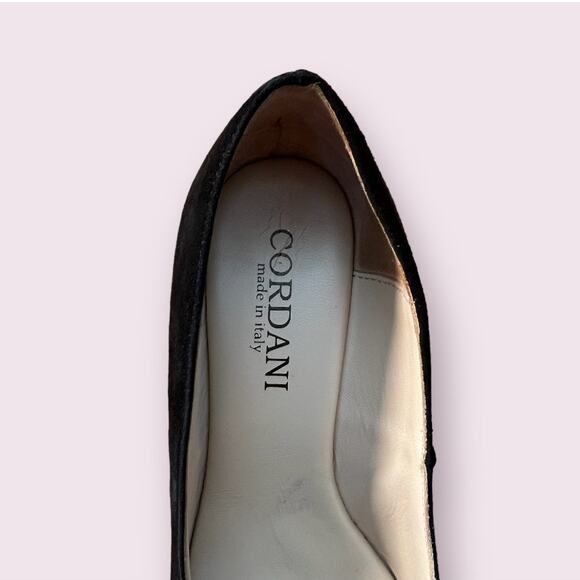 Cordani Black Suede Leather Heels | Size 7.5 - Picture 5 of 8